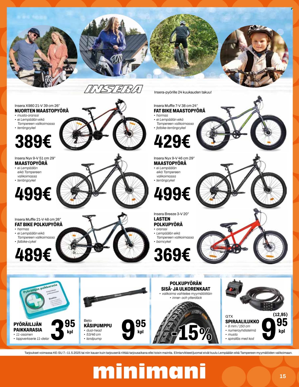 Minimani tarjouslehti  - 07.05.2025 - 11.05.2025.