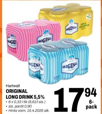 Hartwall ORIGINAL LONG DRINK 5,5%