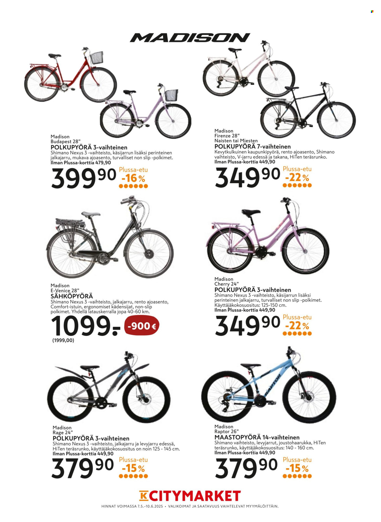 K-citymarket tarjouslehti  - 07.05.2025 - 10.06.2025.