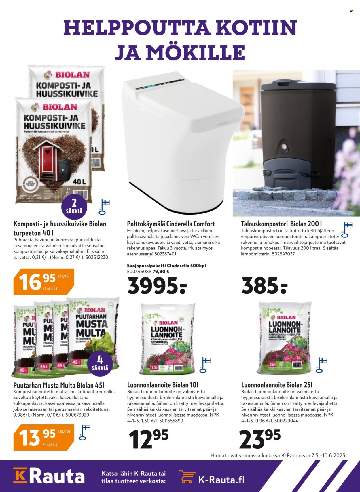 K-citymarket tarjouslehti  - 07.05.2025 - 10.06.2025.