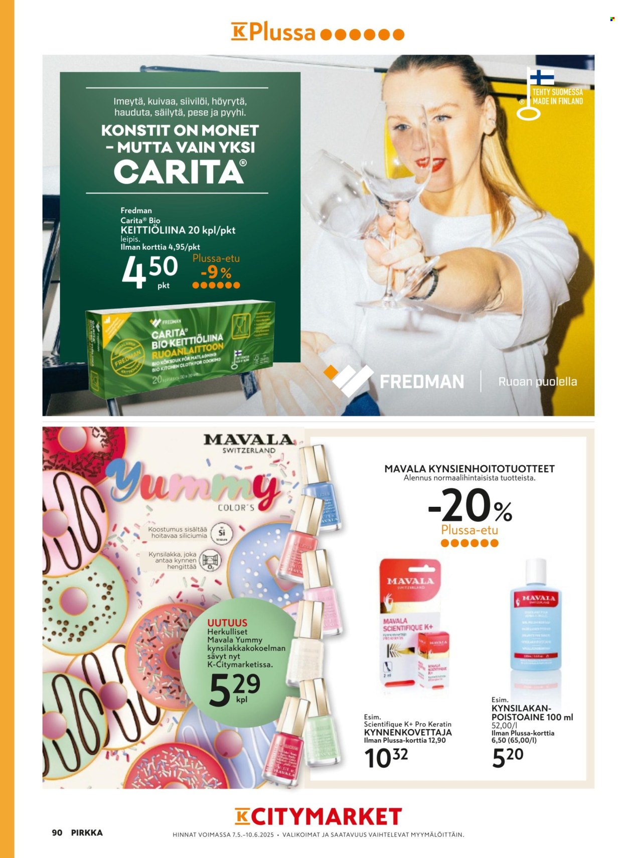 K-citymarket tarjouslehti  - 07.05.2025 - 10.06.2025.
