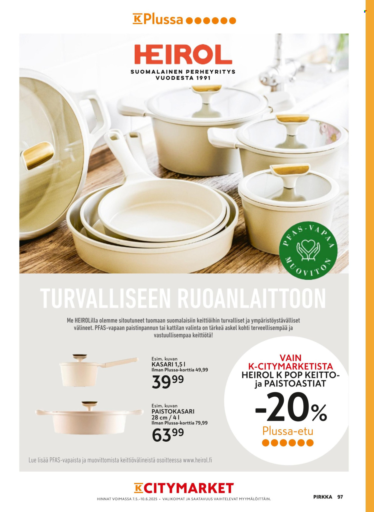 K-citymarket tarjouslehti  - 07.05.2025 - 10.06.2025.