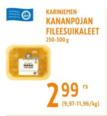 Kariniemen KANANPOJAN FILEESUIKALEET