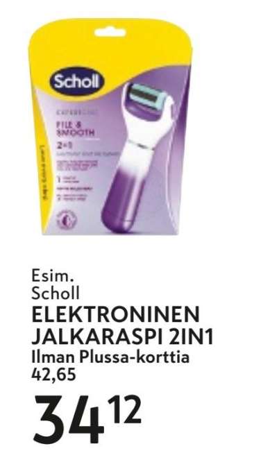 ELEKTRONINEN JALKARASPI 2IN1