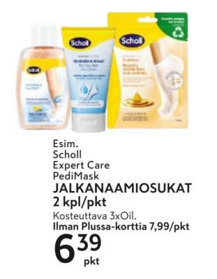 Scholl Expert Care PediMask JALKANAAMIOSUKAT 2 kpl/pkt