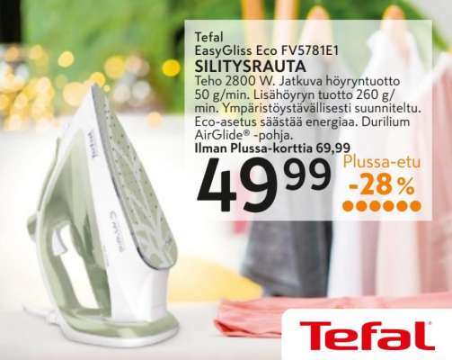 Tefal EasyGliss Eco FV5781E1 SILITYSRAUTA