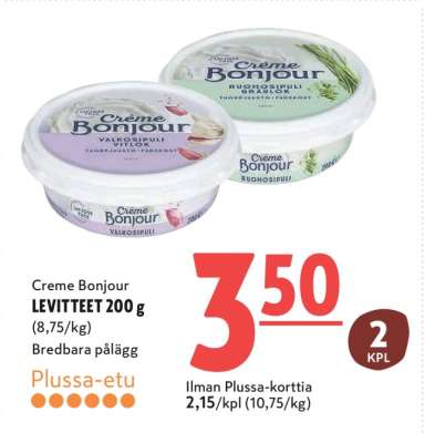 Creme Bonjour LEVITTEET 200 g