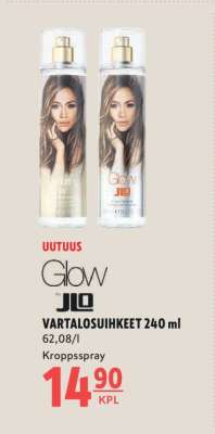 Glow by JLO VARTALOSUIHKEET 240 ml