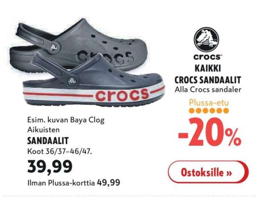 KAIKKI CROCS SANDAALIT