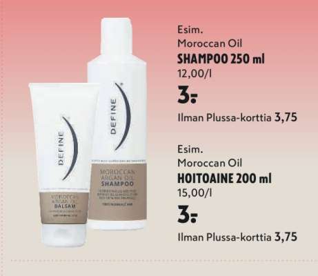 Esim. Moroccan Oil SHAMPOO 250 ml