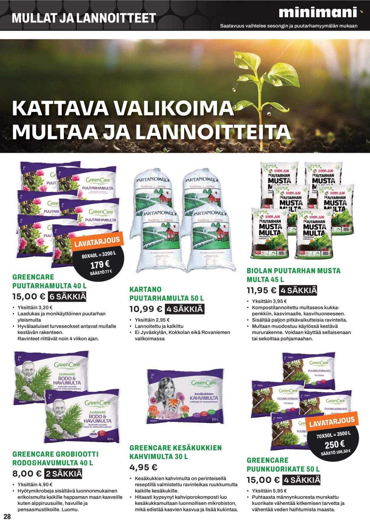 Minimani tarjouslehti .