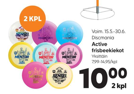 Discmania Active frisbeekiekot