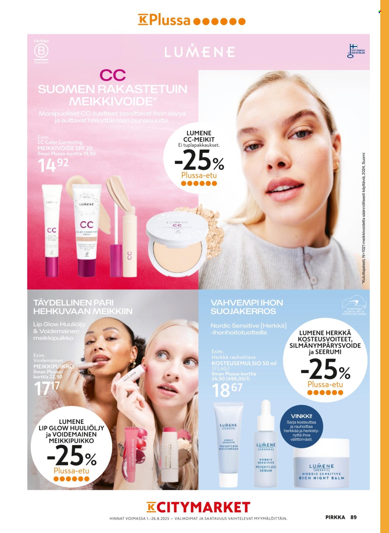 K-citymarket tarjouslehti  - 11.06.2025 - 26.08.2025. Sivu 89