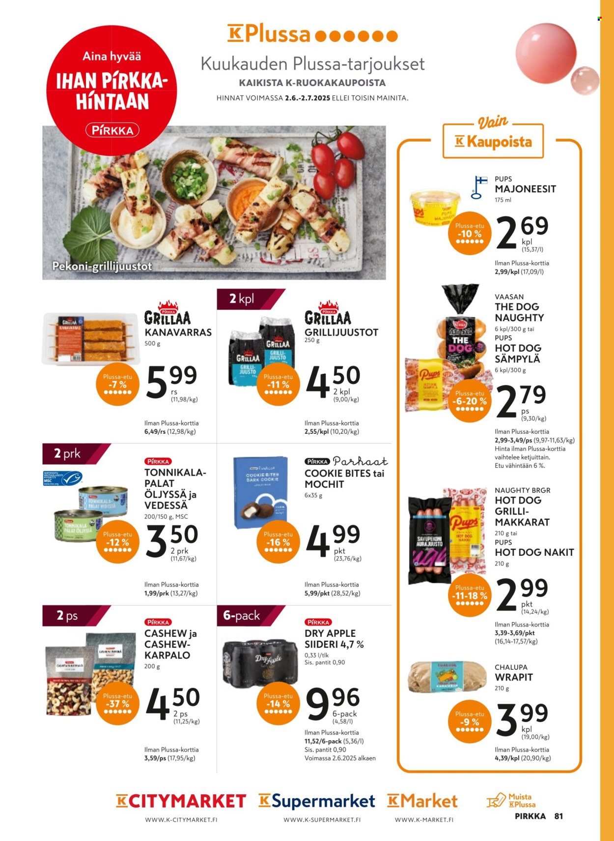 K-market tarjouslehti  - 11.06.2025 - 26.08.2025. Sivu 81