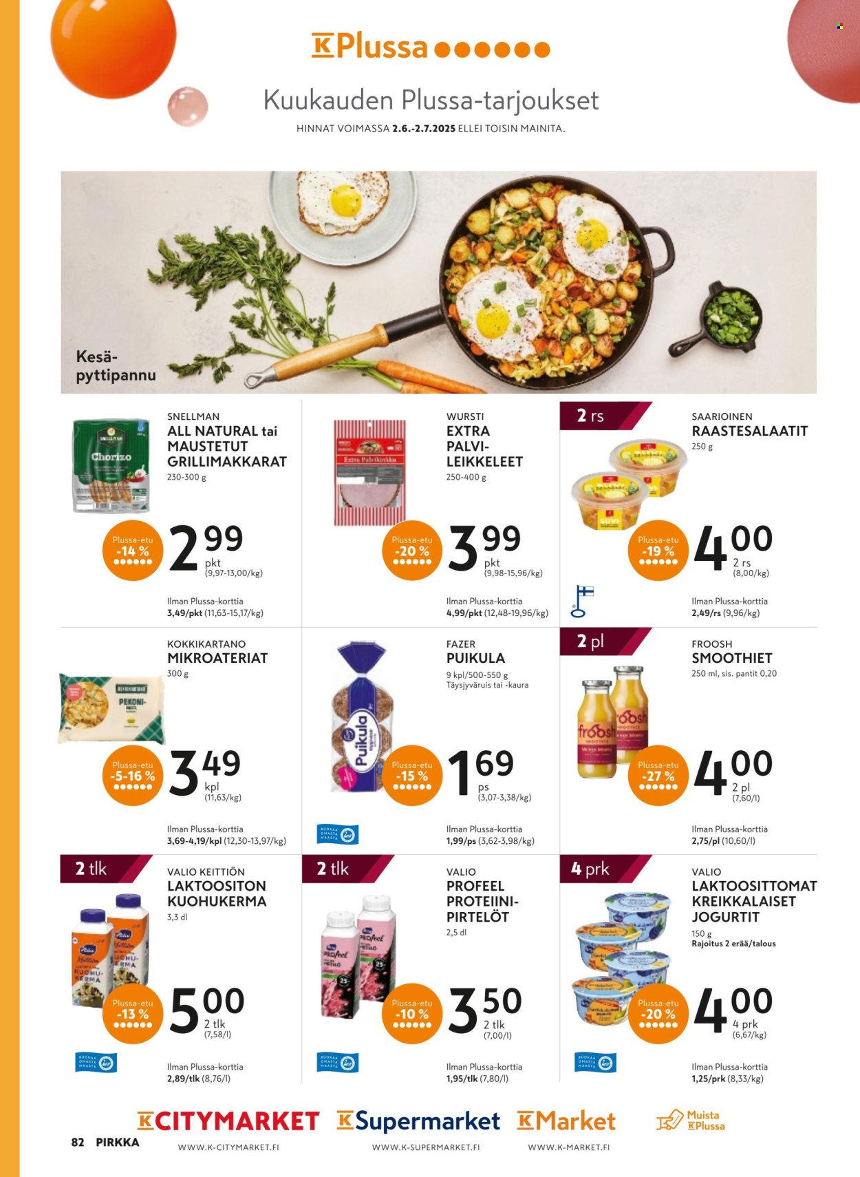 K-market tarjouslehti  - 11.06.2025 - 26.08.2025. Sivu 82