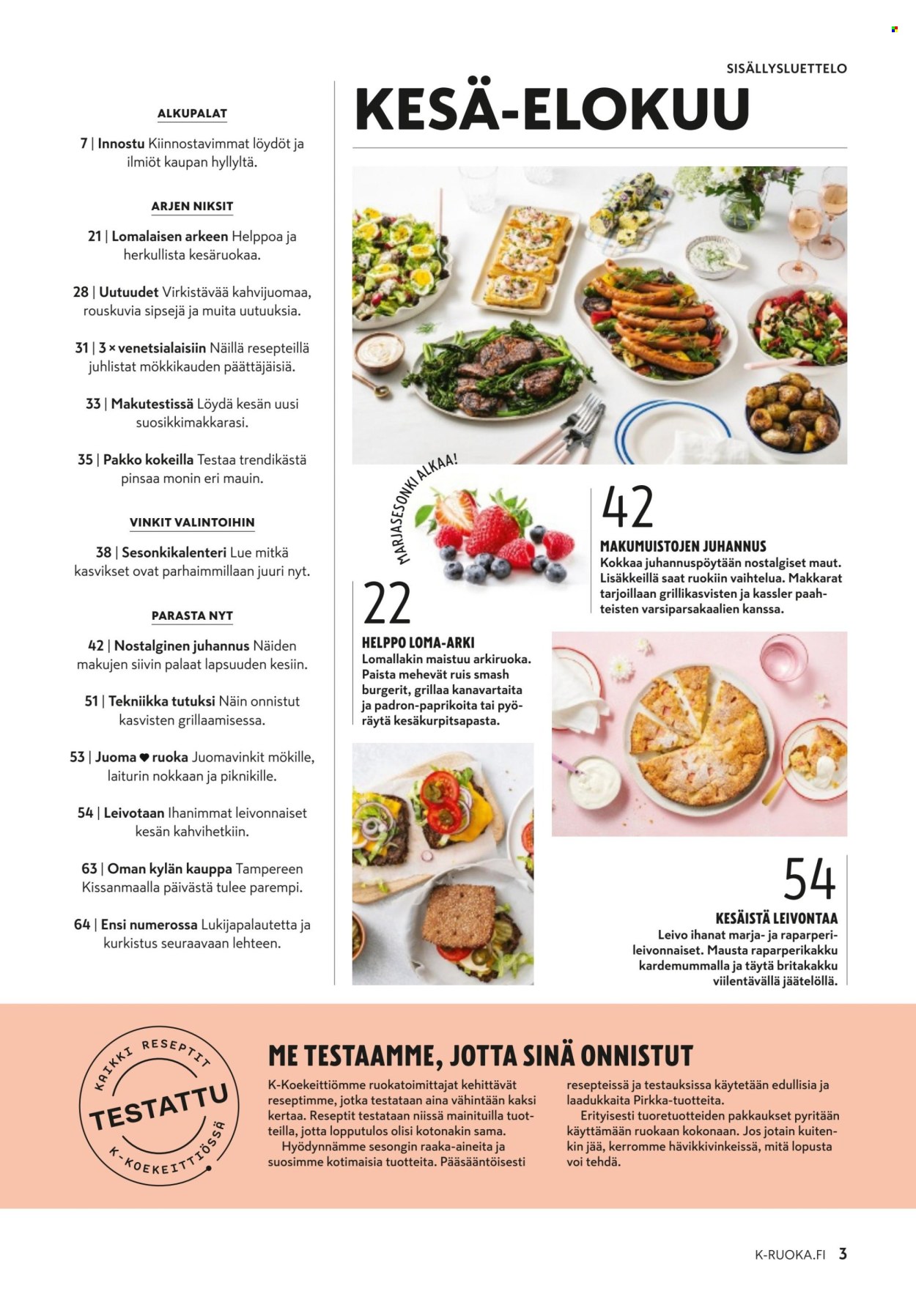 K-citymarket tarjouslehti  - 11.06.2025 - 26.08.2025. Sivu 3