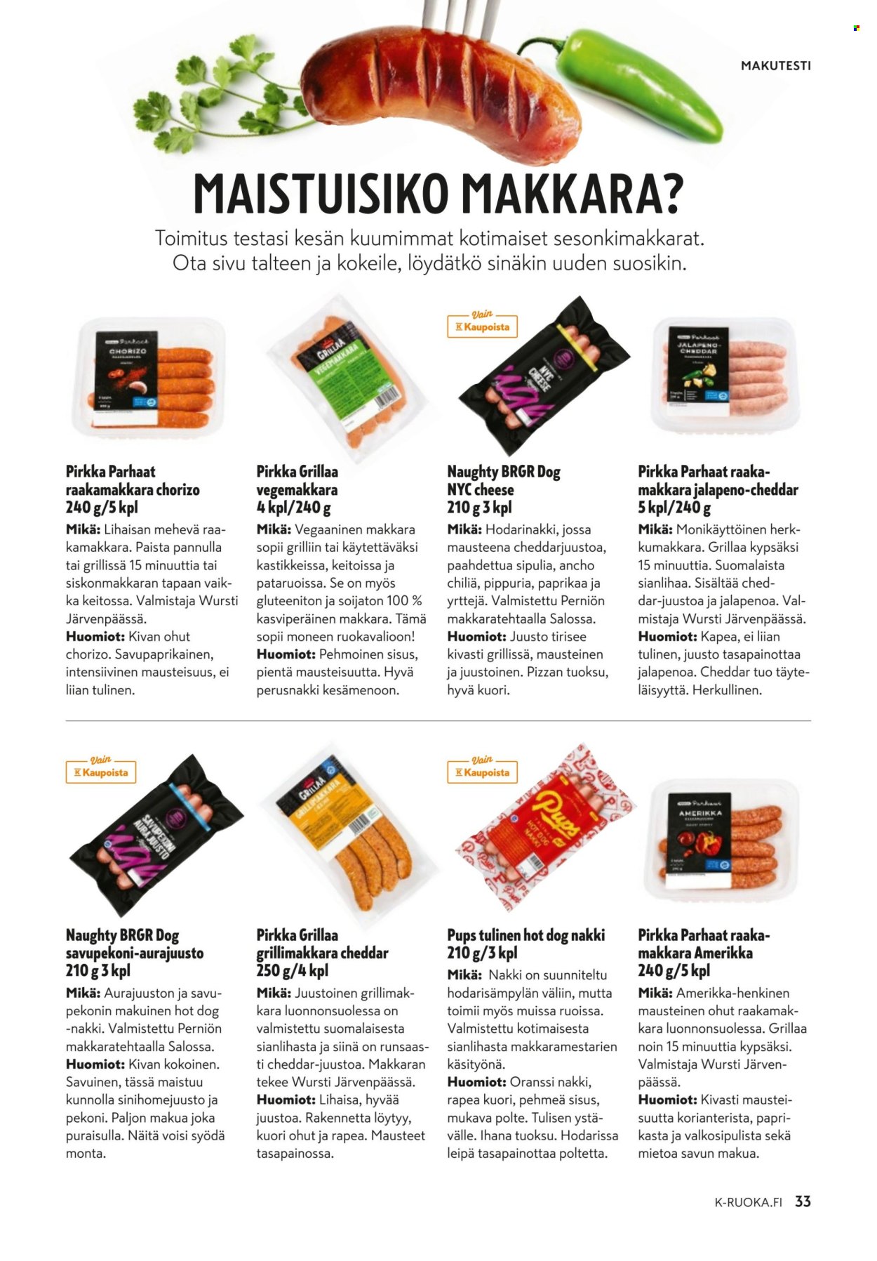 K-citymarket tarjouslehti  - 11.06.2025 - 26.08.2025. Sivu 33