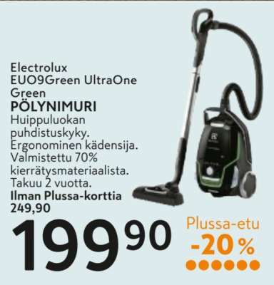Electrolux EUO9Green UltraOne Green PÖLYNIMURI