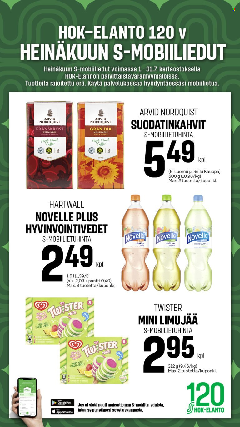 S-market tarjouslehti  - 01.07.2025 - 31.07.2025. Sivu 1