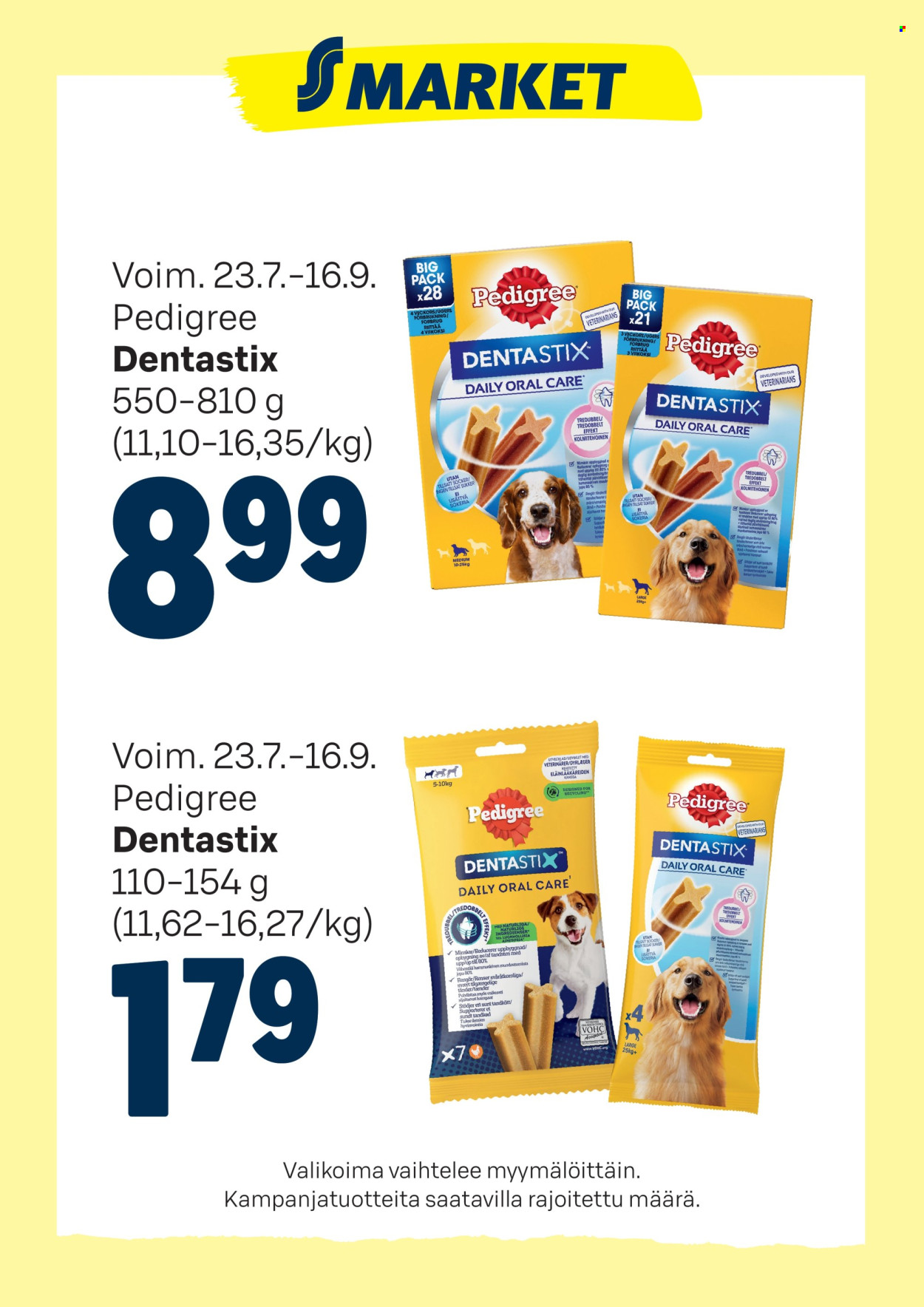 S-market tarjouslehti  - 23.07.2025 - 16.09.2025. Sivu 1