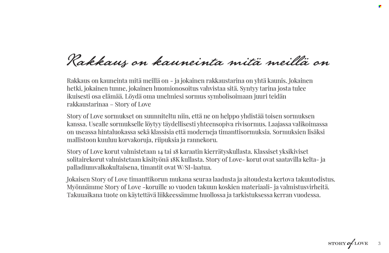 Kultajousi tarjouslehti . Sivu 3