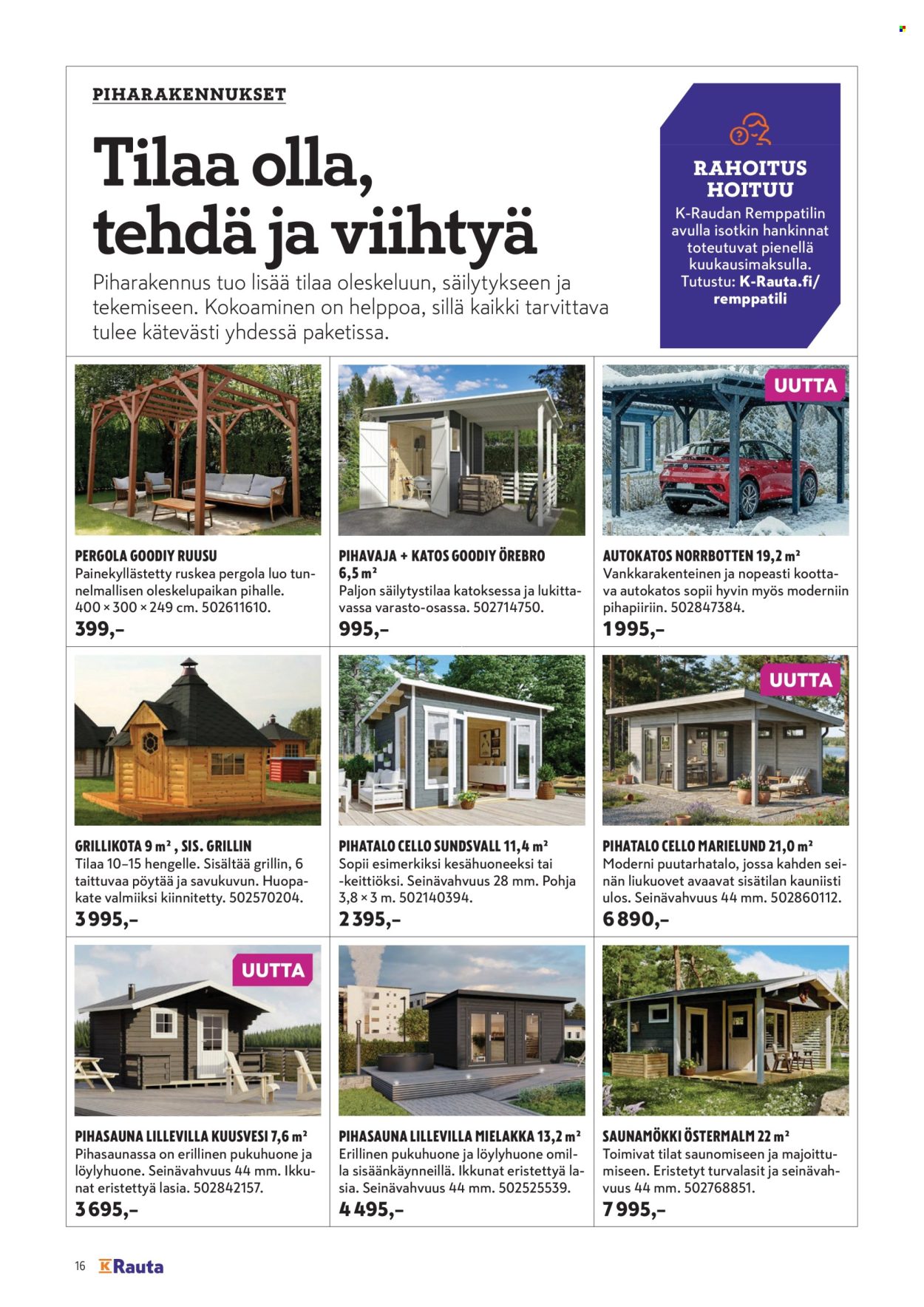 K-Rauta tarjouslehti . Sivu 16