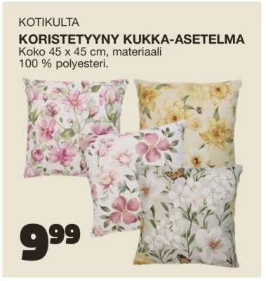 KOTIKULTA KORISTETYYNY KUKKA-ASETELMA