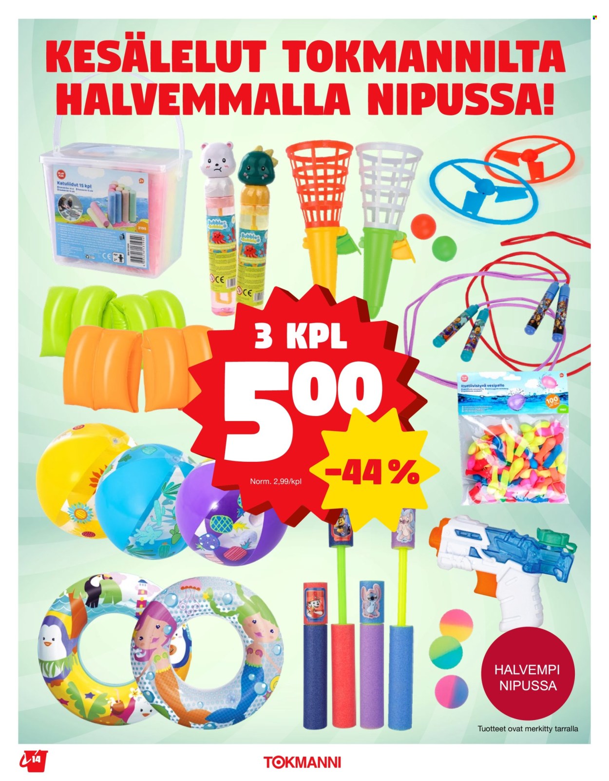 Tokmanni tarjouslehti  - 27.04.2026 - 02.08.2026. Sivu 14