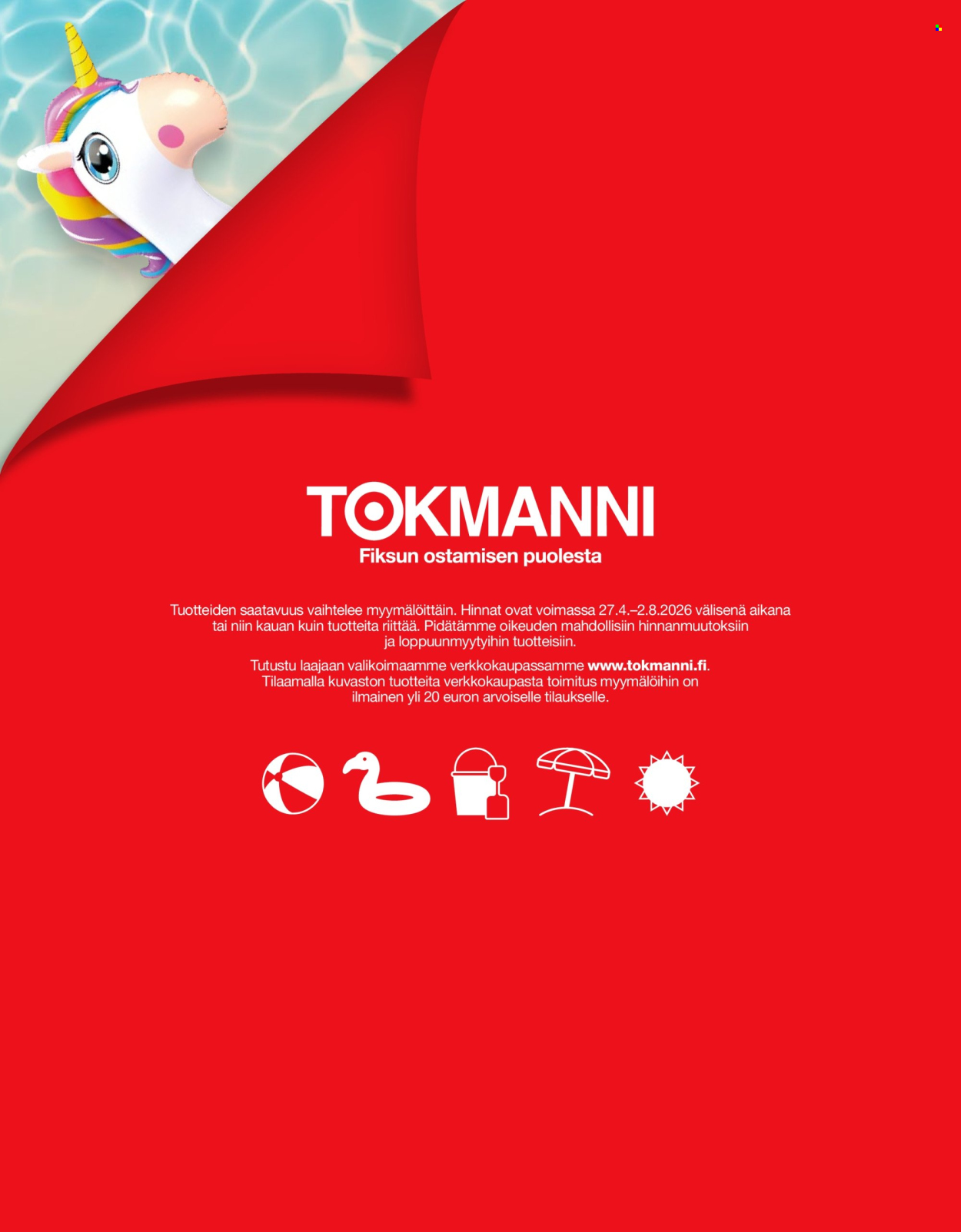 Tokmanni tarjouslehti  - 27.04.2026 - 02.08.2026. Sivu 32