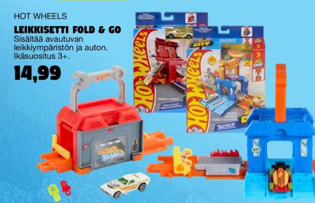 HOT WHEELS LEIKKISETTI FOLD & GO