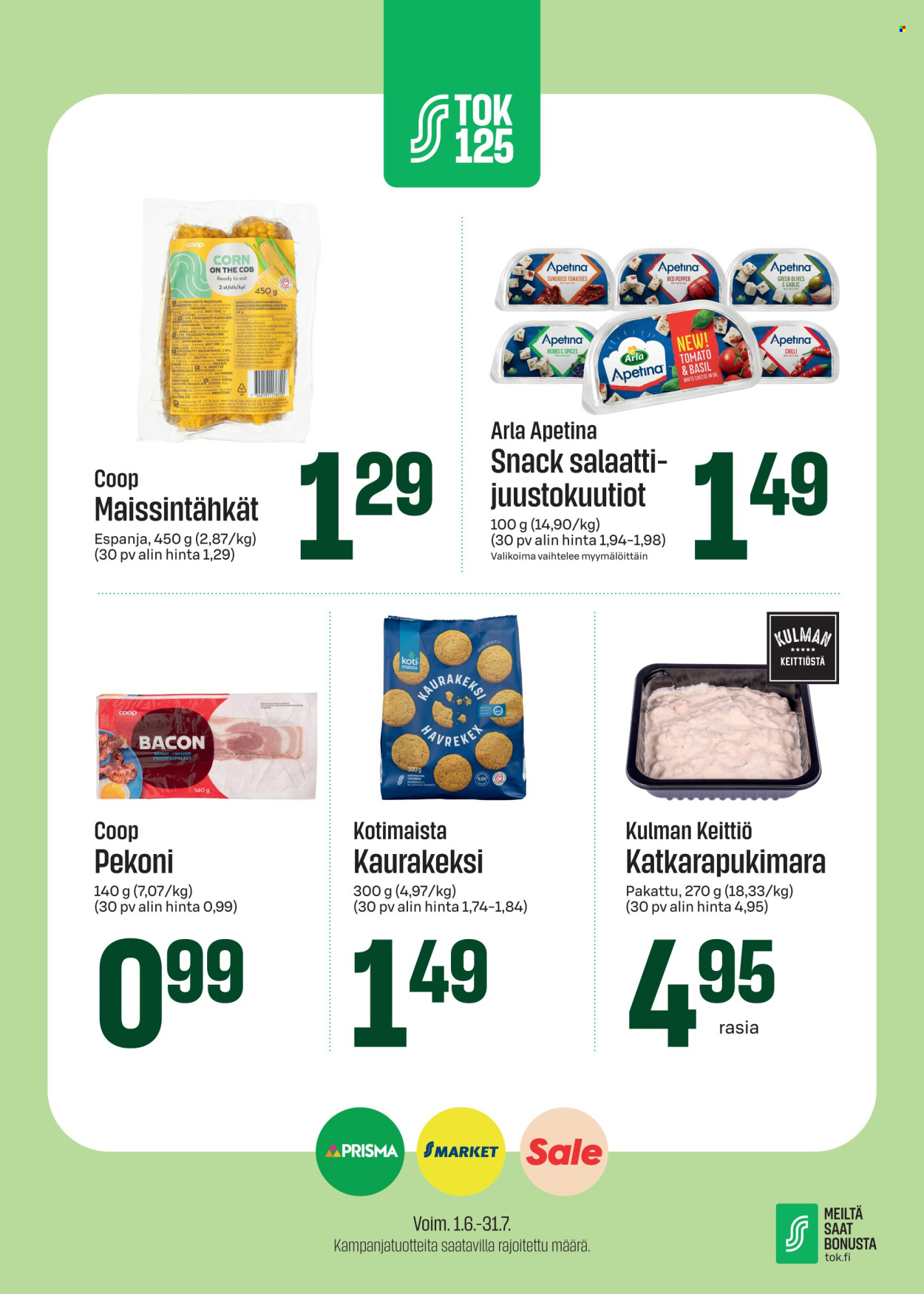 Sale tarjouslehti  - 01.06.2026 - 31.07.2026. Sivu 1