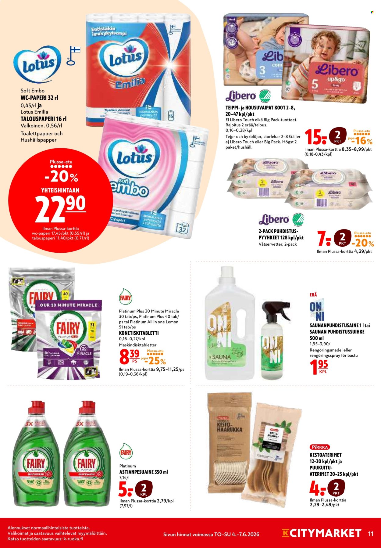 K-citymarket tarjouslehti  - 04.06.2026 - 07.06.2026. Sivu 11