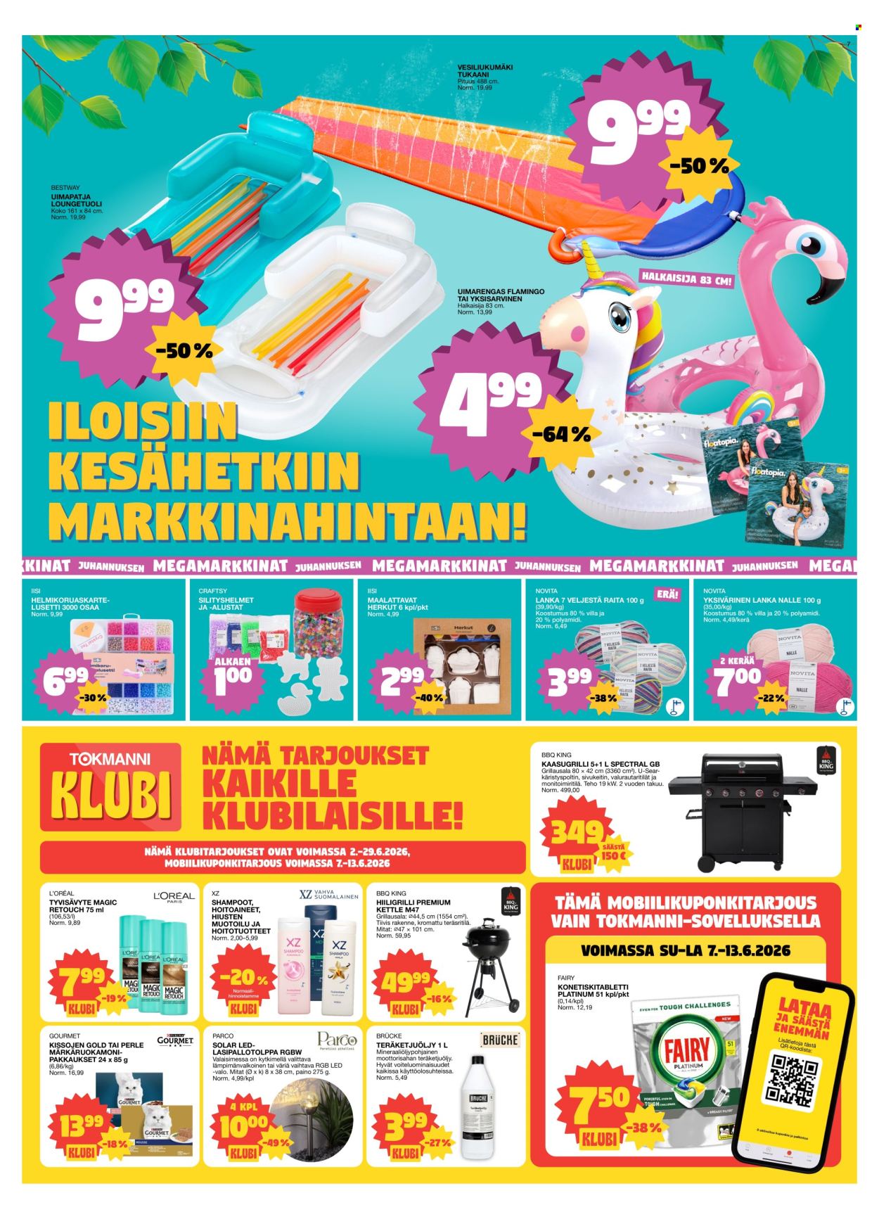 Tokmanni tarjouslehti  - 08.06.2026 - 14.06.2026. Sivu 7