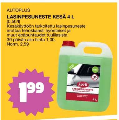 AUTOPLUS LASINPESUNESTE KESÄ 4 l