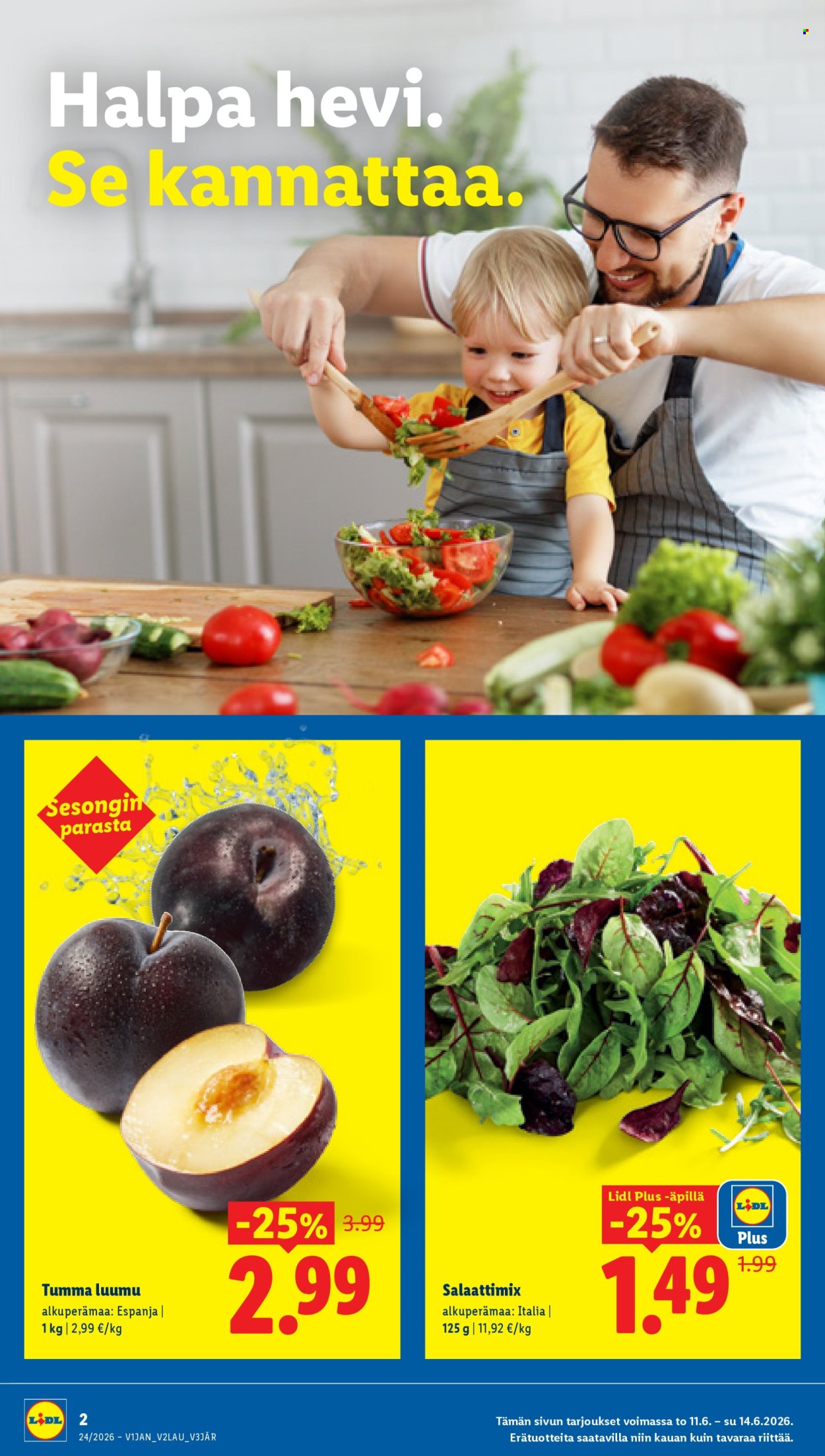 Lidl tarjouslehti  - 11.06.2026 - 16.06.2026. Sivu 2