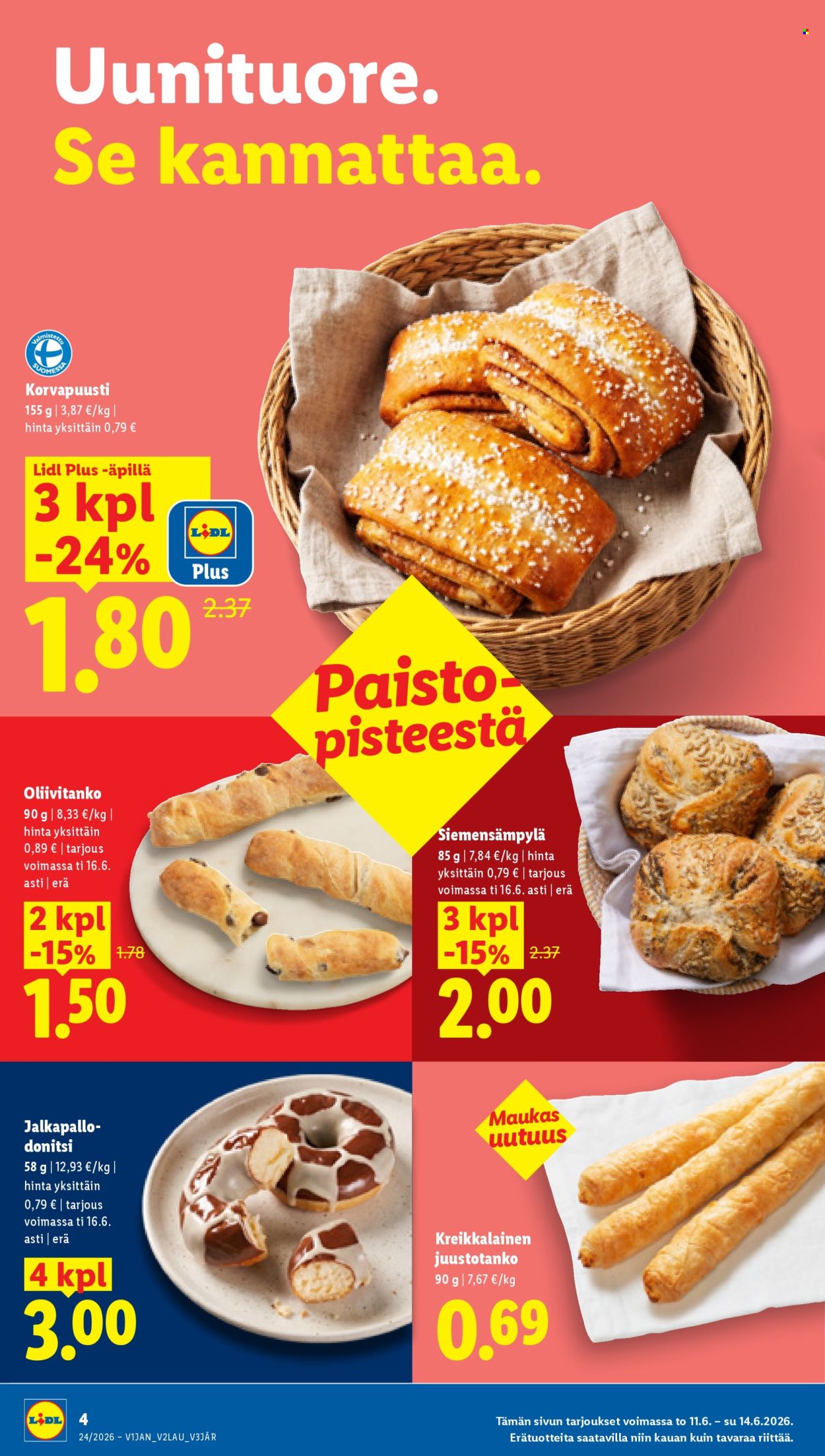 Lidl tarjouslehti  - 11.06.2026 - 16.06.2026. Sivu 4