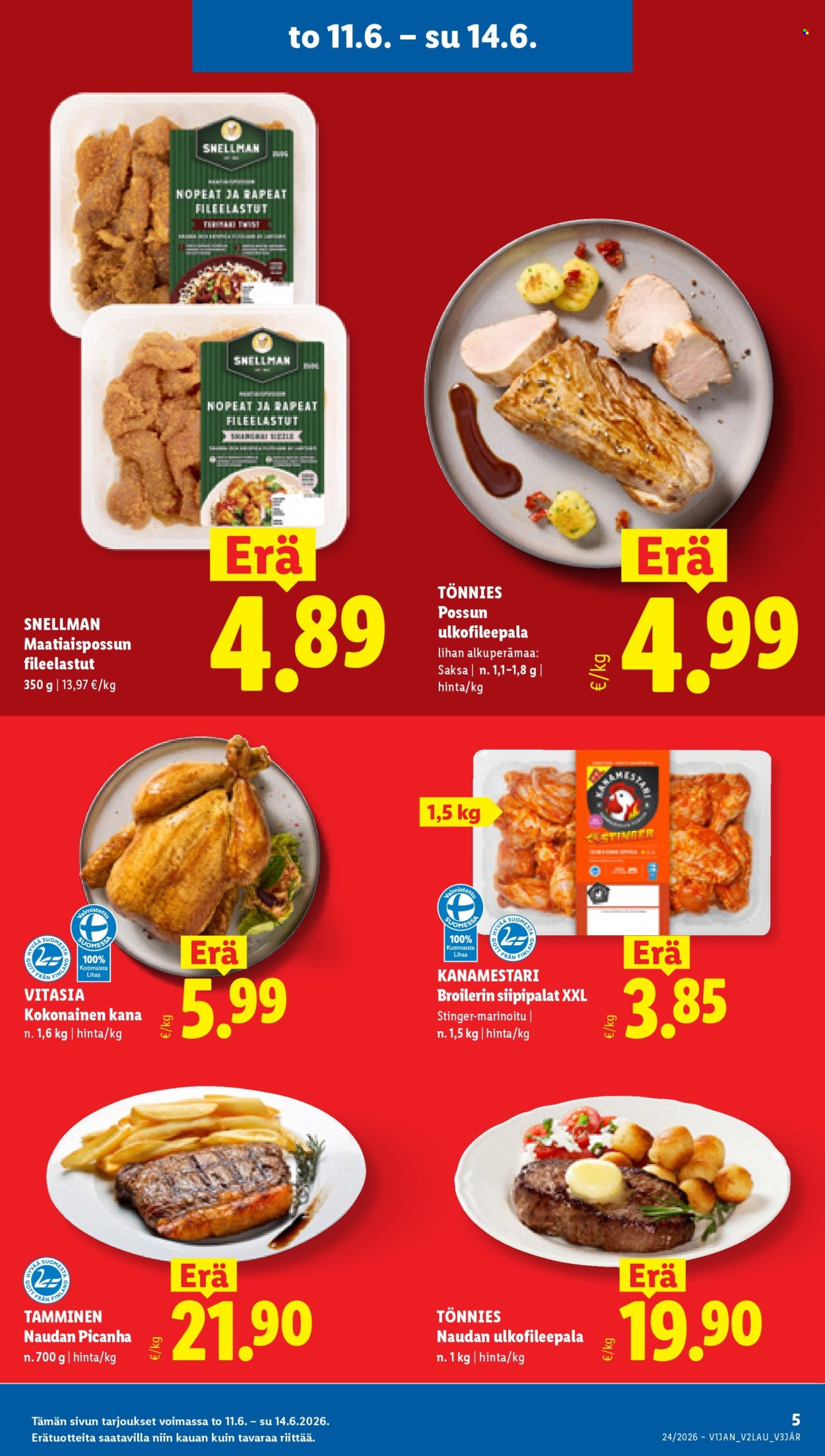 Lidl tarjouslehti  - 11.06.2026 - 16.06.2026. Sivu 5
