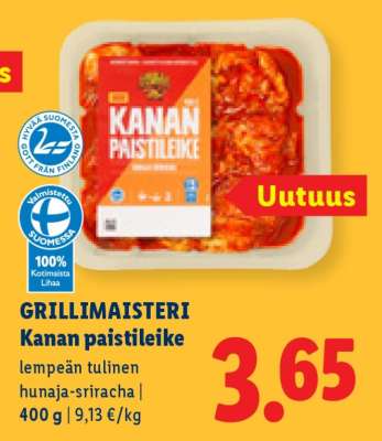 GRILLIMAISTERI Kanan paistileike