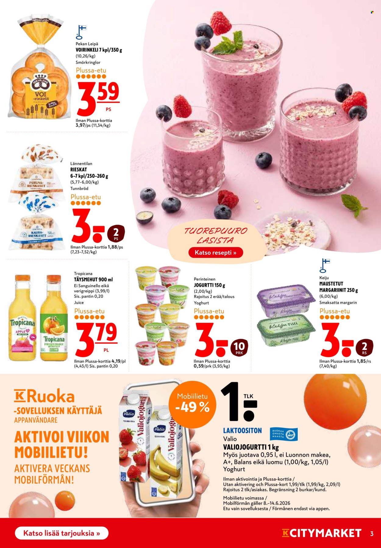 K-citymarket tarjouslehti  - 11.06.2026 - 14.06.2026. Sivu 3