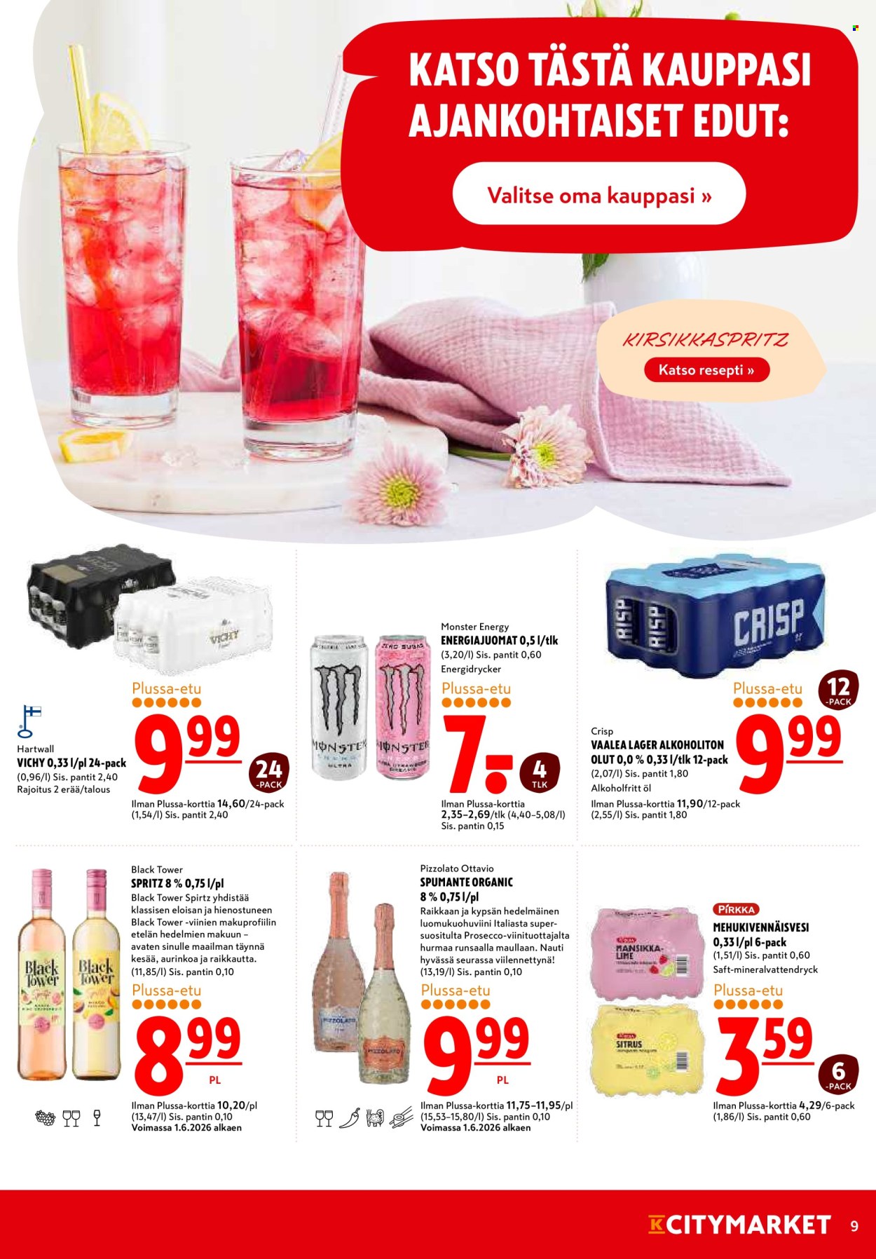 K-citymarket tarjouslehti  - 11.06.2026 - 14.06.2026. Sivu 9