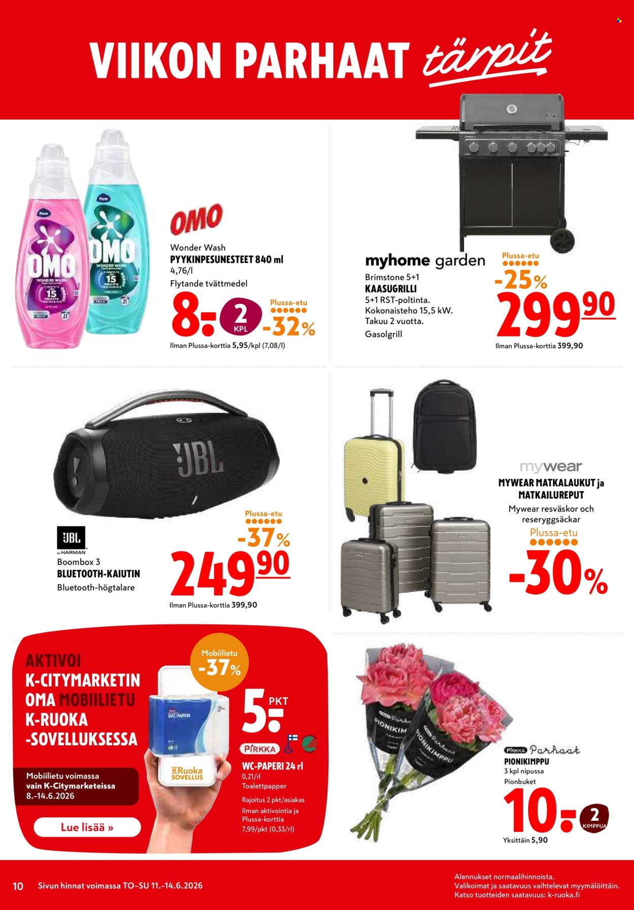 K-citymarket tarjouslehti  - 11.06.2026 - 14.06.2026. Sivu 10