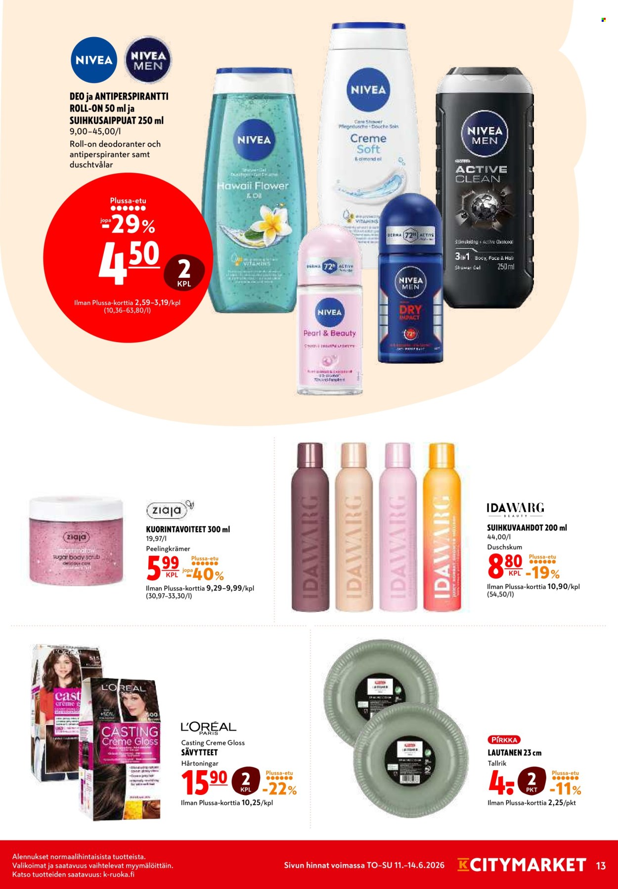 K-citymarket tarjouslehti  - 11.06.2026 - 14.06.2026. Sivu 13