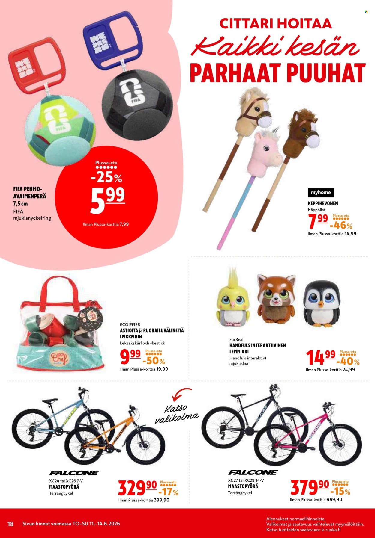 K-citymarket tarjouslehti  - 11.06.2026 - 14.06.2026. Sivu 18