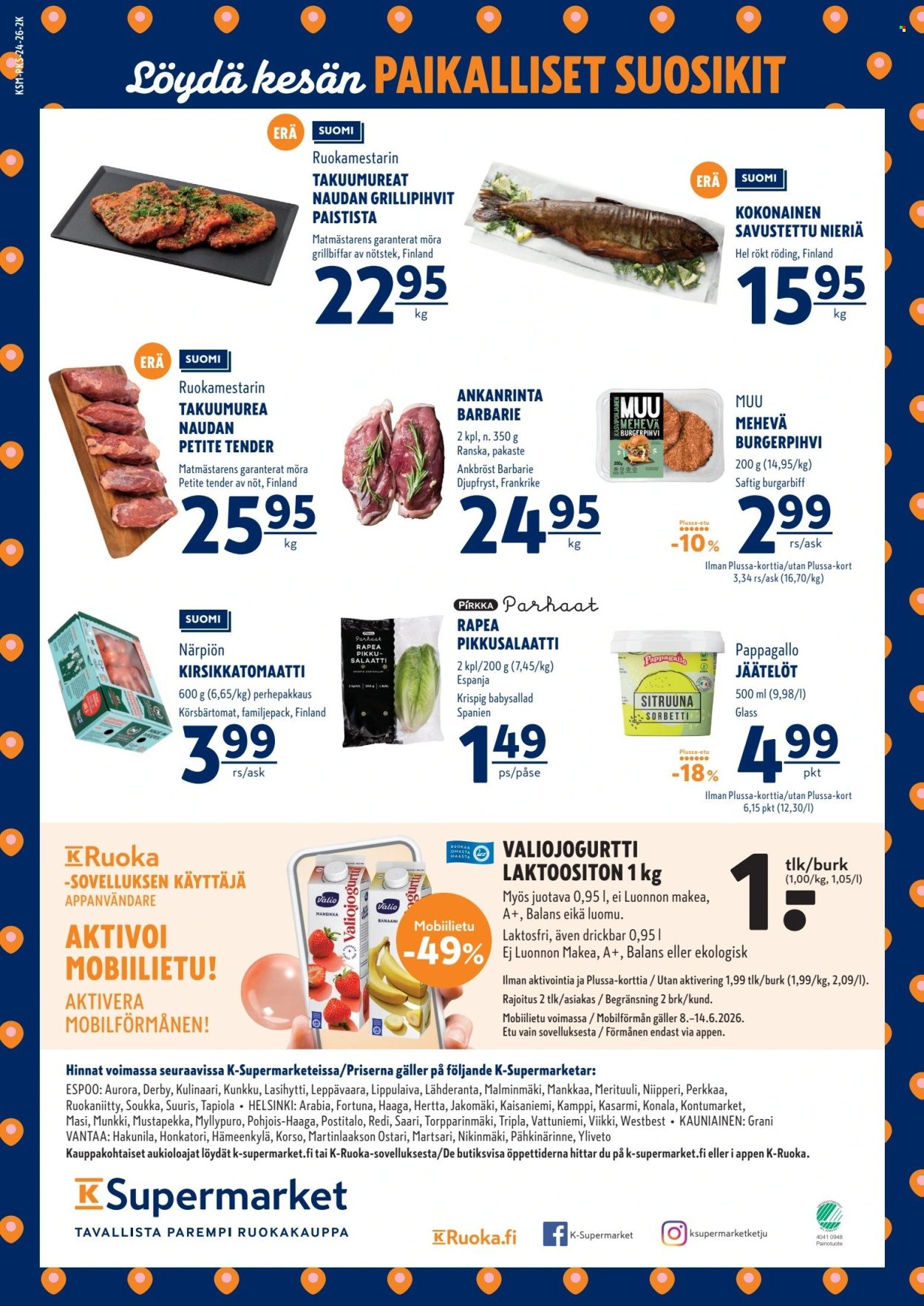 K-Supermarket tarjouslehti  - 11.06.2026 - 14.06.2026. Sivu 4