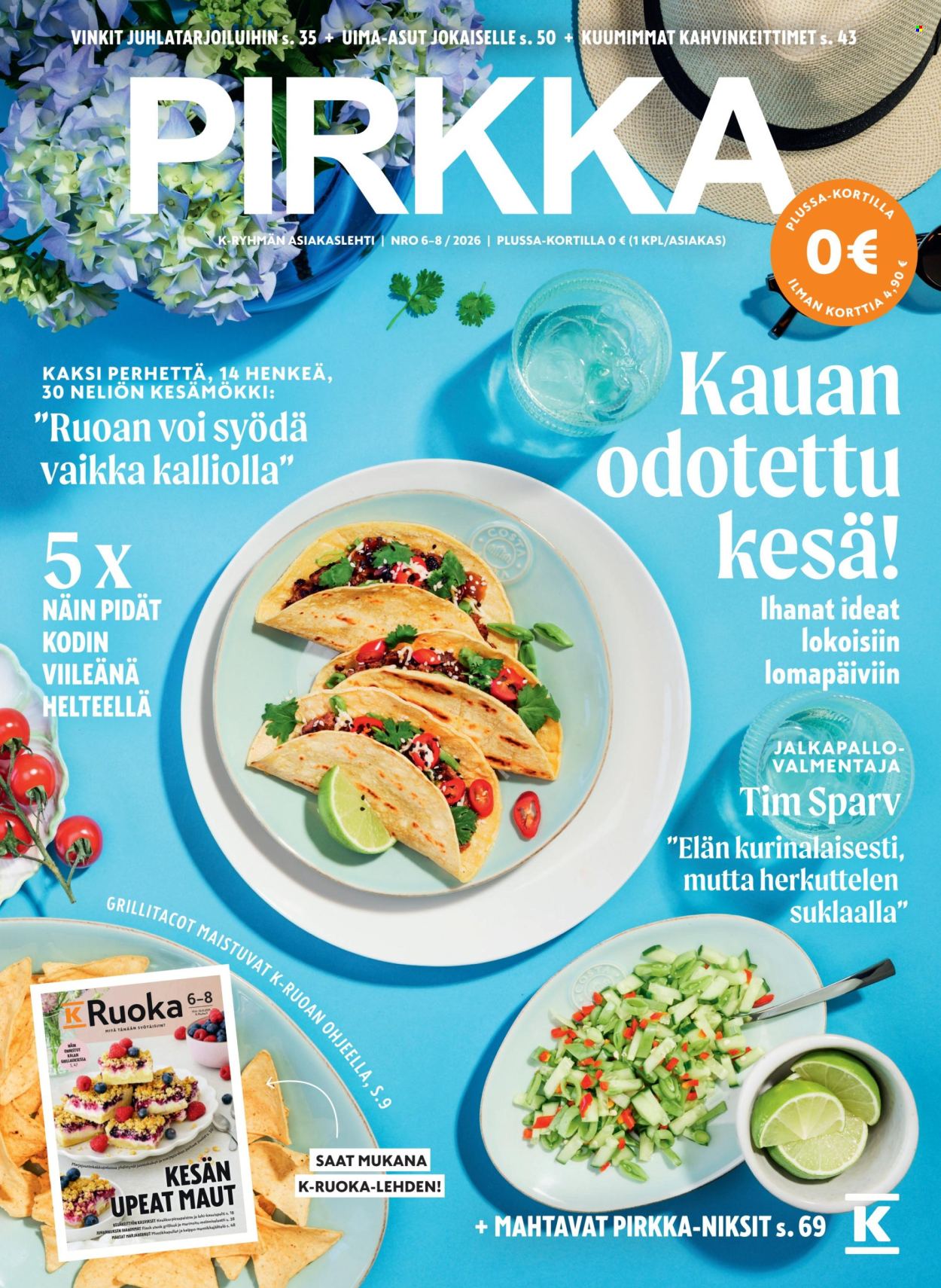 K-Supermarket tarjouslehti  - 10.06.2026 - 25.08.2026. Sivu 1