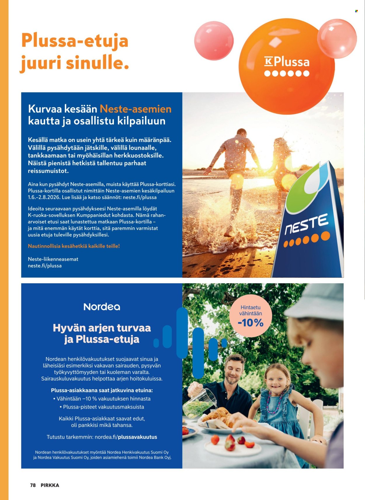 K-Supermarket tarjouslehti  - 10.06.2026 - 25.08.2026. Sivu 78