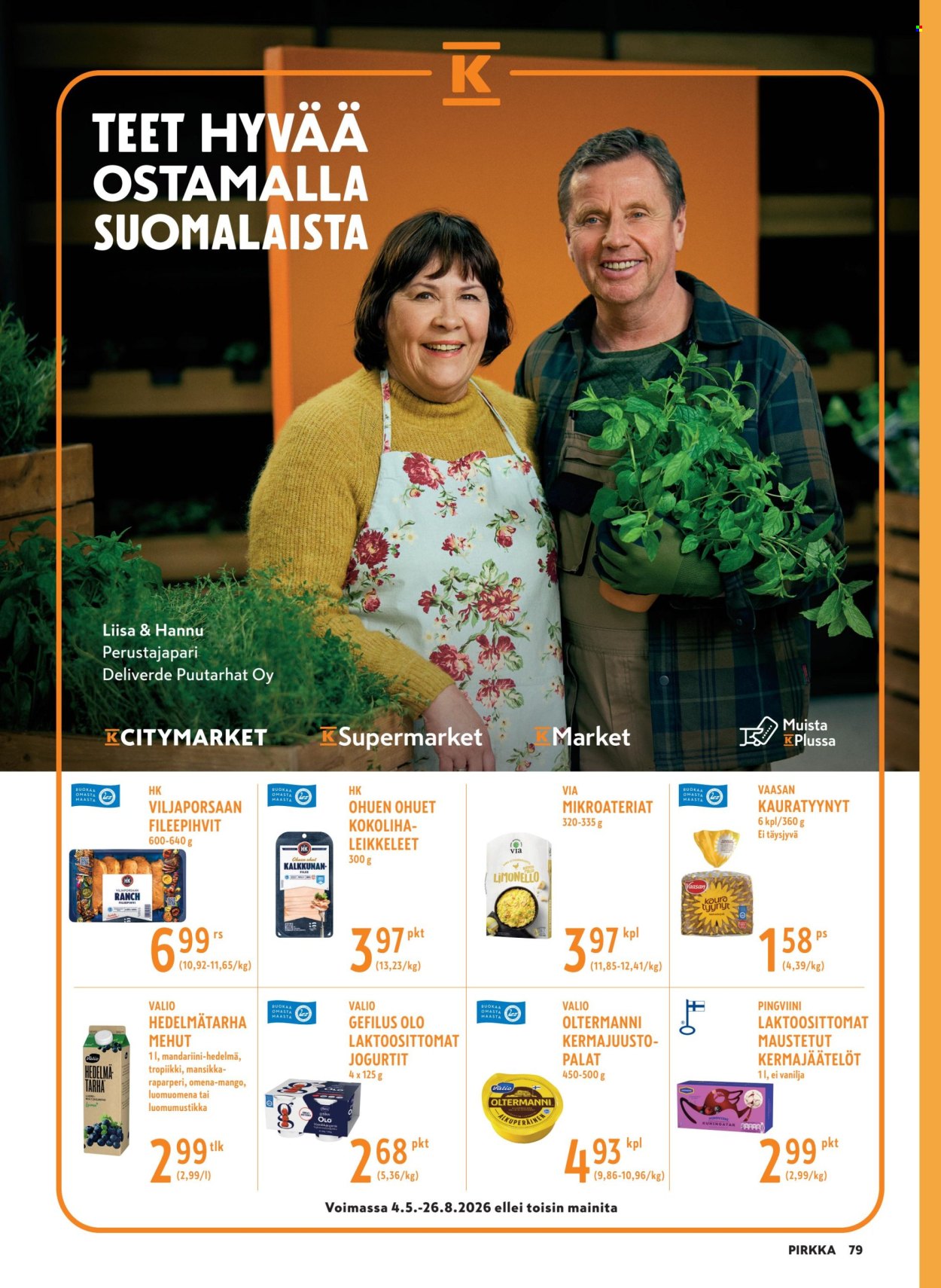 K-Supermarket tarjouslehti  - 10.06.2026 - 25.08.2026. Sivu 79
