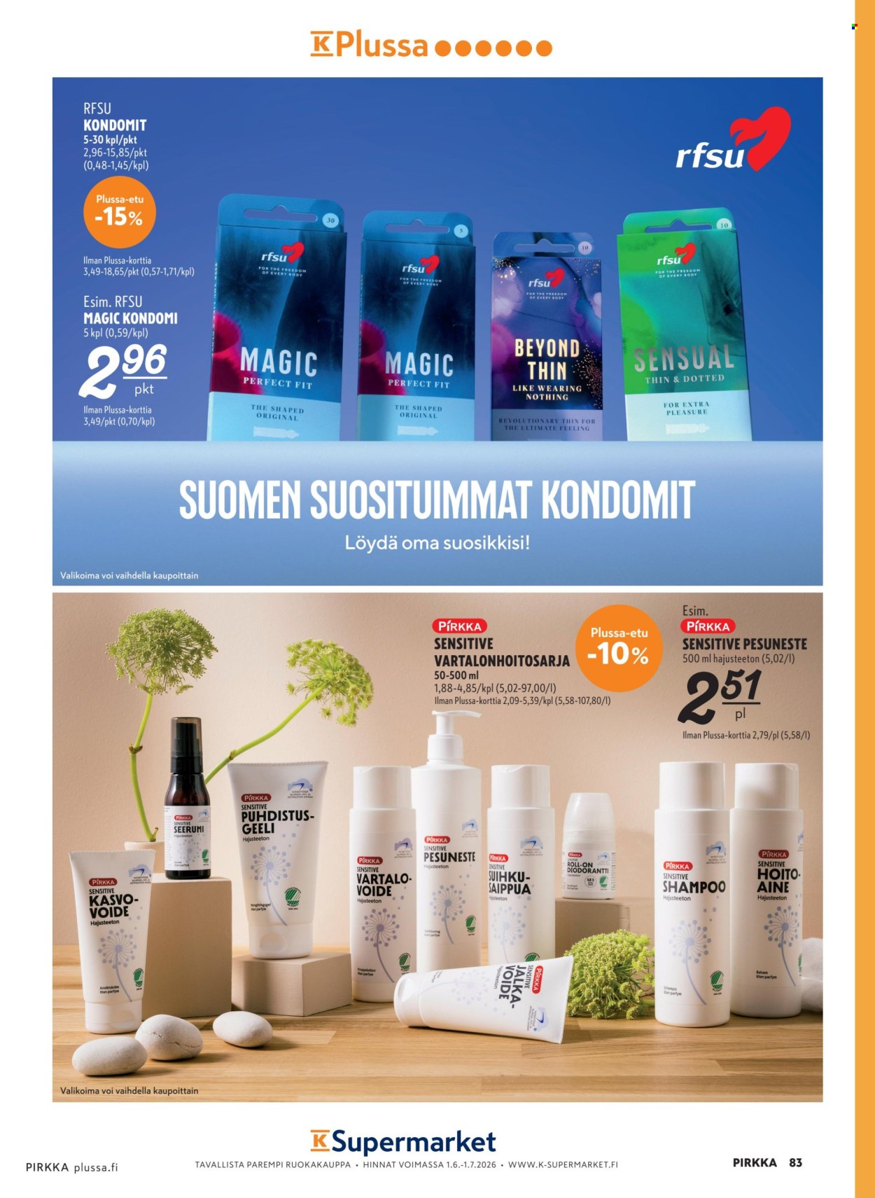 K-market tarjouslehti  - 10.06.2026 - 25.08.2026. Sivu 83