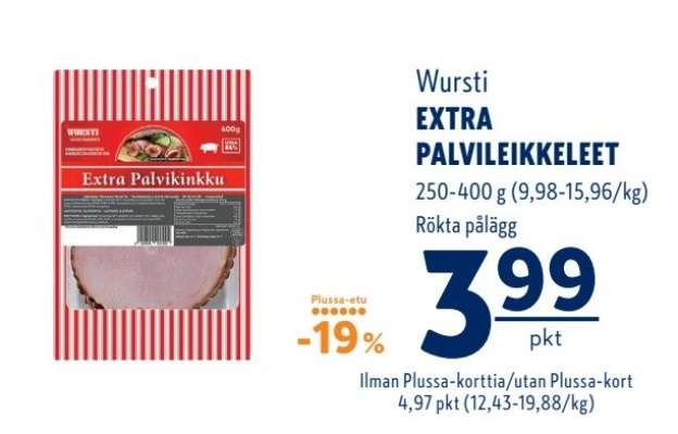 Wursti EXTRA PALVILEIKKELEET