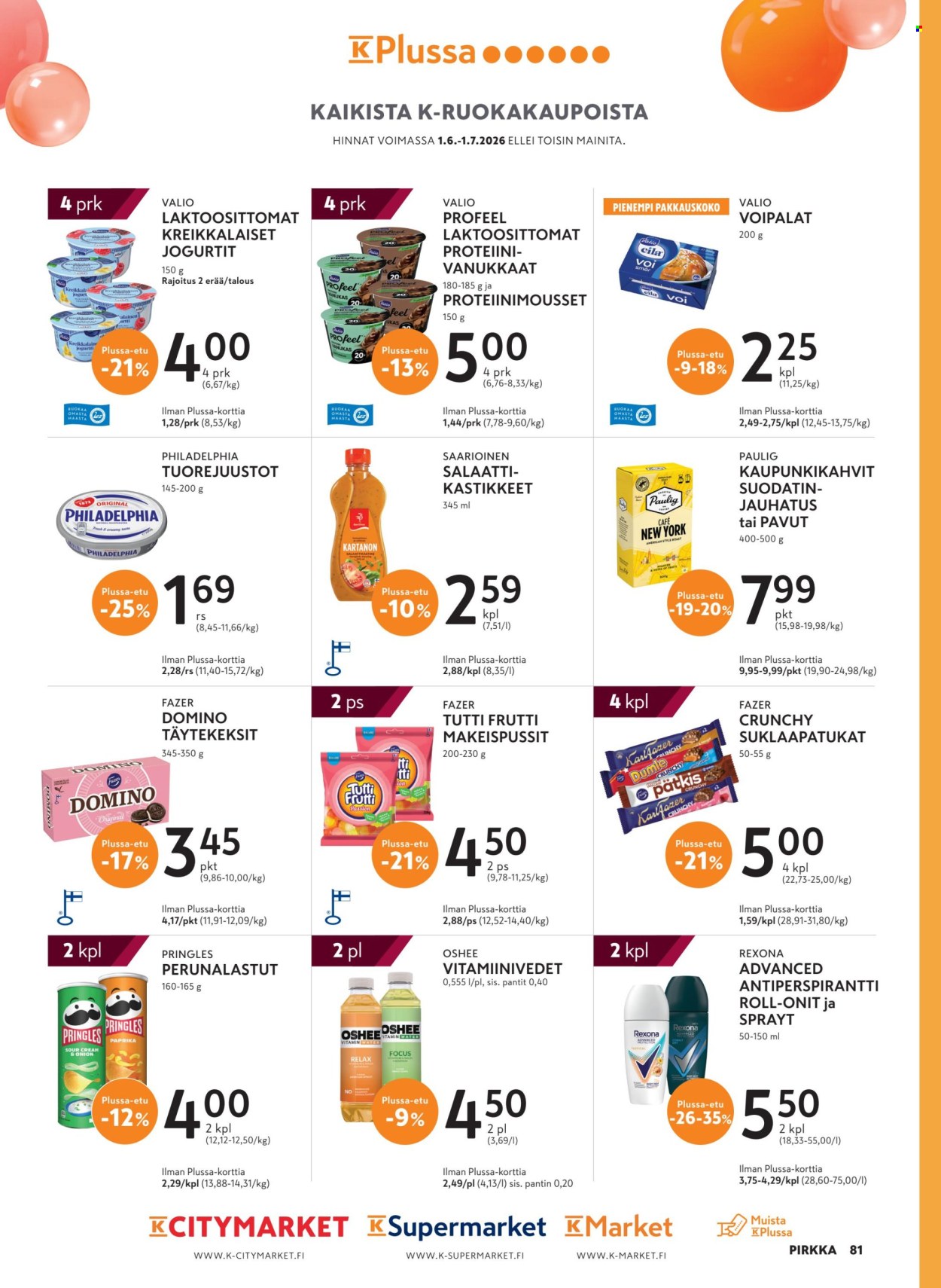 K-citymarket tarjouslehti  - 10.06.2026 - 25.08.2026. Sivu 81